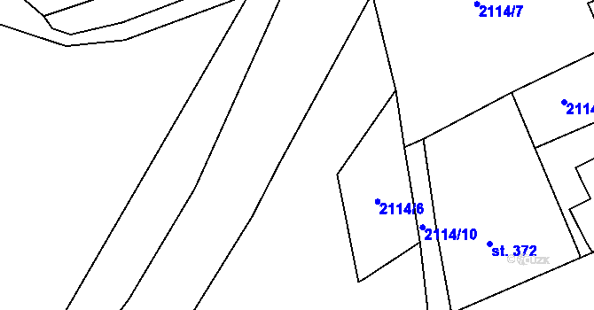 Parcela st. 2114/11 v KÚ Malý Šachov, Katastrální mapa