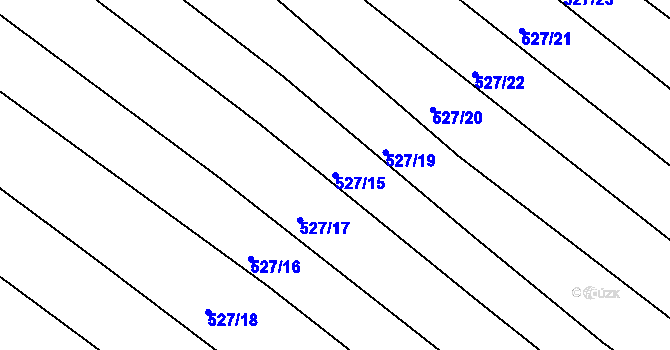 Parcela st. 527/15 v KÚ Stařechovice, Katastrální mapa