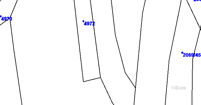 Parcela st. 2085/2 v KÚ Staříč, Katastrální mapa