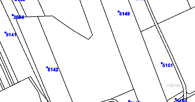 Parcela st. 2328/5 v KÚ Staříč, Katastrální mapa