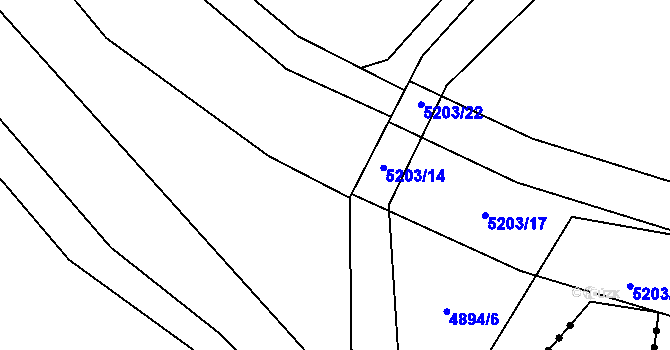 Parcela st. 2069/127 v KÚ Staříč, Katastrální mapa