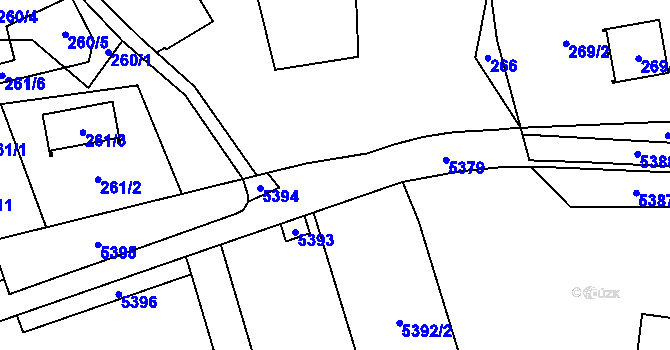 Parcela st. 212/36 v KÚ Staříč, Katastrální mapa