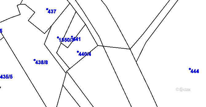Parcela st. 477/6 v KÚ Staříč, Katastrální mapa