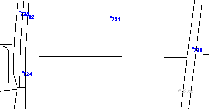 Parcela st. 173 v KÚ Stašov u Zdic, Katastrální mapa