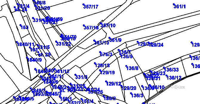 Parcela st. 676/3 v KÚ Stéblová, Katastrální mapa