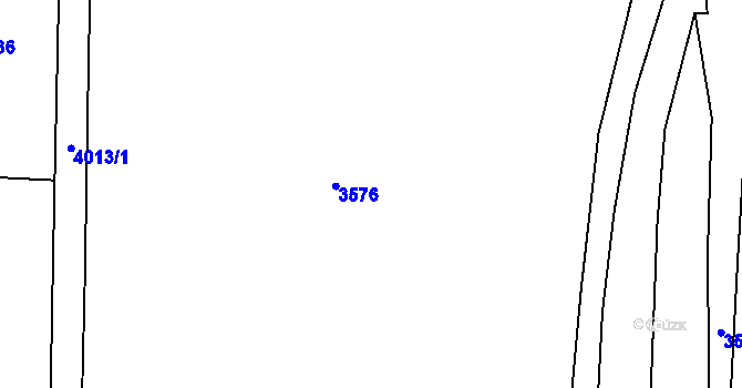 Parcela st. 334/3 v KÚ Stebno u Petrohradu, Katastrální mapa