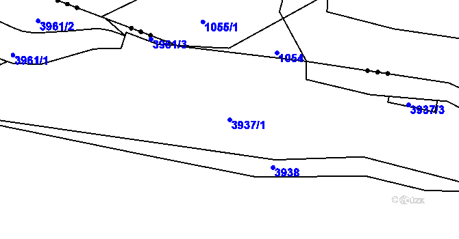 Parcela st. 3937/1 v KÚ Stebno u Petrohradu, Katastrální mapa