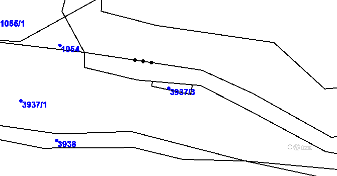 Parcela st. 3937/3 v KÚ Stebno u Petrohradu, Katastrální mapa