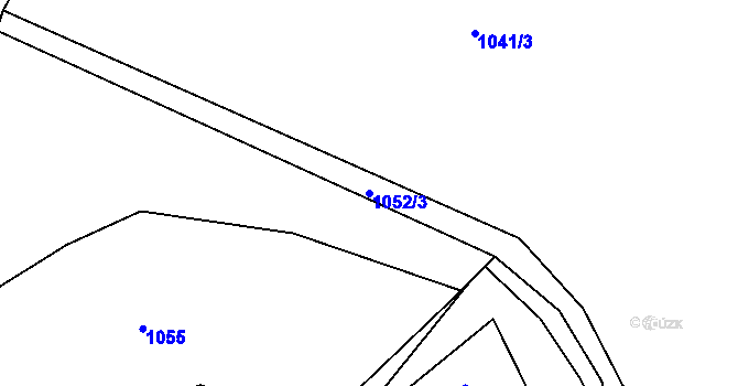 Parcela st. 1052/3 v KÚ Suchá u Stebna, Katastrální mapa