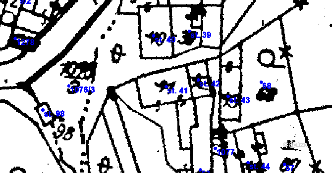 Parcela st. 41 v KÚ Stínava, Katastrální mapa