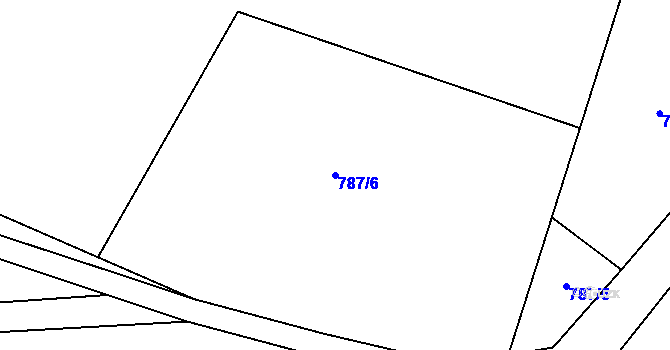 Parcela st. 787/6 v KÚ Stínava, Katastrální mapa