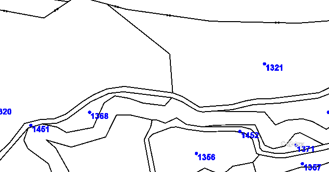 Parcela st. 646 v KÚ Lelov, Katastrální mapa