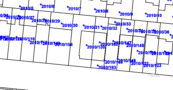 Parcela st. 2010/130 v KÚ Stodůlky, Katastrální mapa