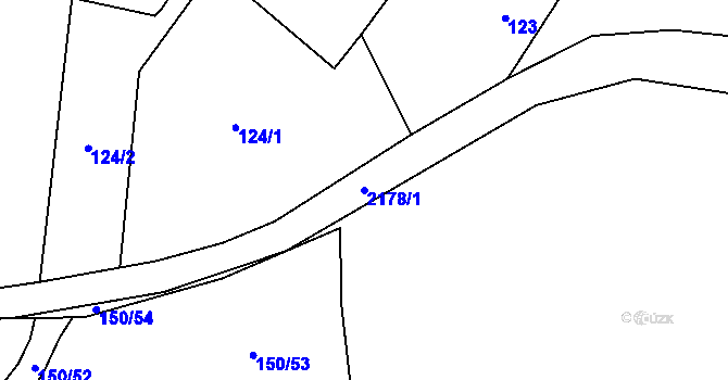 Parcela st. 2178/1 v KÚ Stodůlky, Katastrální mapa