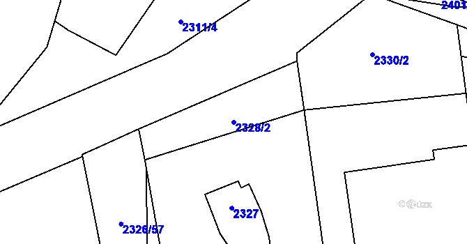 Parcela st. 2328/2 v KÚ Stodůlky, Katastrální mapa