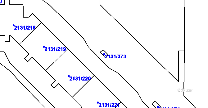 Parcela st. 2131/373 v KÚ Stodůlky, Katastrální mapa