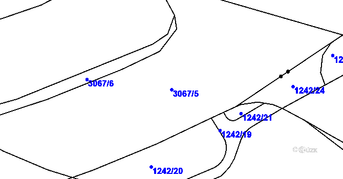 Parcela st. 3067/5 v KÚ Stodůlky, Katastrální mapa