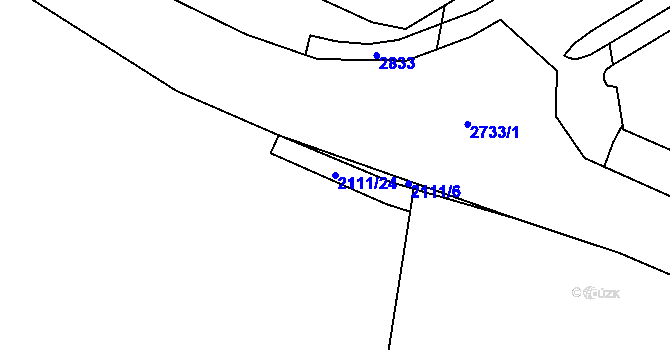 Parcela st. 2111/24 v KÚ Stodůlky, Katastrální mapa