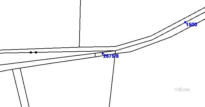 Parcela st. 2675/8 v KÚ Stodůlky, Katastrální mapa