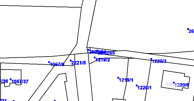 Parcela st. 2692/65 v KÚ Stodůlky, Katastrální mapa