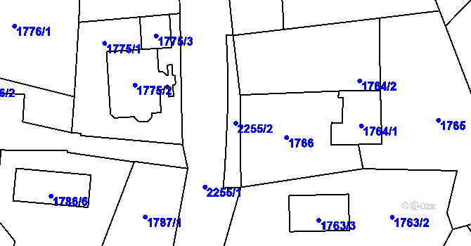 Parcela st. 2255/2 v KÚ Stodůlky, Katastrální mapa