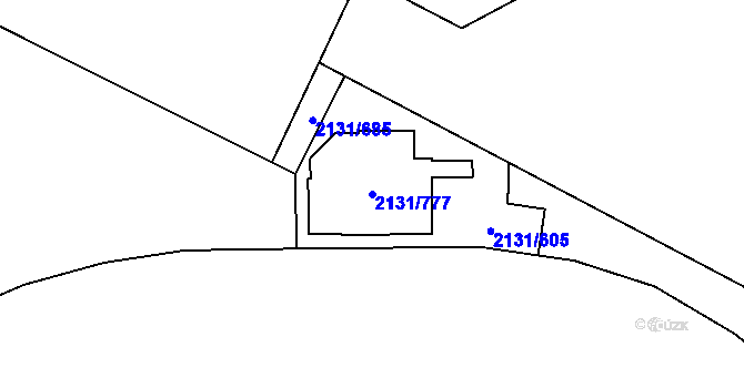 Parcela st. 2131/777 v KÚ Stodůlky, Katastrální mapa