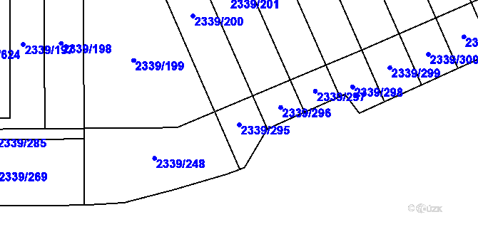 Parcela st. 2339/295 v KÚ Stodůlky, Katastrální mapa
