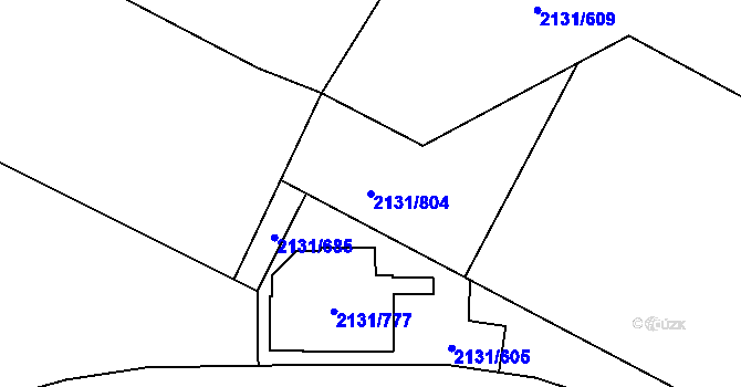 Parcela st. 2131/804 v KÚ Stodůlky, Katastrální mapa