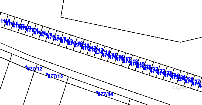 Parcela st. 475/15 v KÚ Stochov, Katastrální mapa