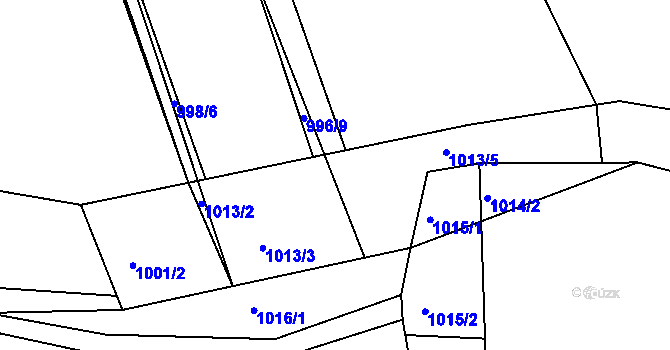 Parcela st. 1013/4 v KÚ Stonařov, Katastrální mapa