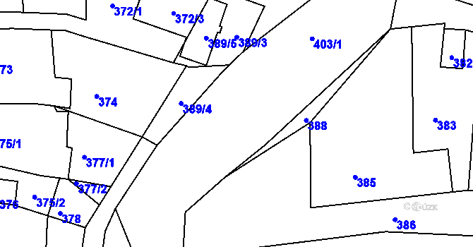 Parcela st. 1224/12 v KÚ Stonařov, Katastrální mapa