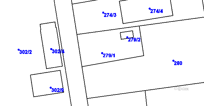 Parcela st. 279/1 v KÚ Stonava, Katastrální mapa