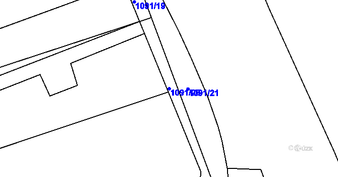 Parcela st. 1091/20 v KÚ Stonava, Katastrální mapa