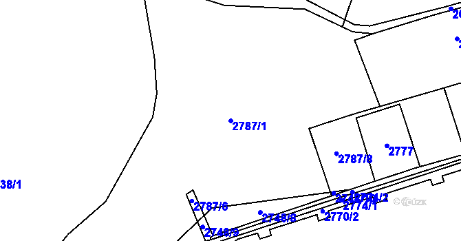 Parcela st. 2787/1 v KÚ Stonava, Katastrální mapa