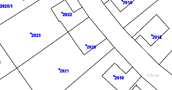 Parcela st. 2920 v KÚ Stonava, Katastrální mapa