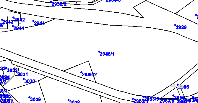 Parcela st. 2946/1 v KÚ Stonava, Katastrální mapa