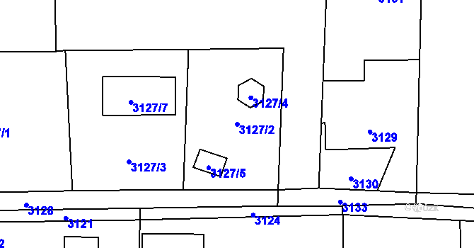 Parcela st. 3127/2 v KÚ Stonava, Katastrální mapa