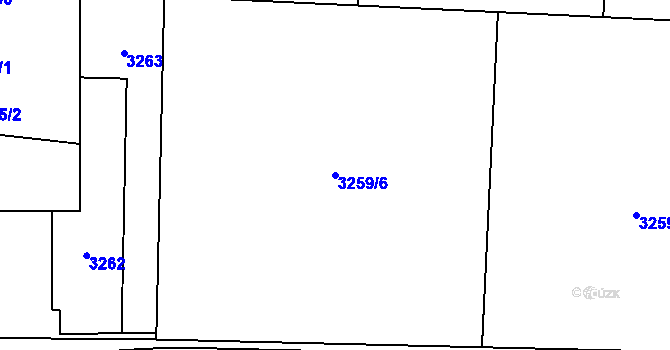 Parcela st. 3259/6 v KÚ Stonava, Katastrální mapa