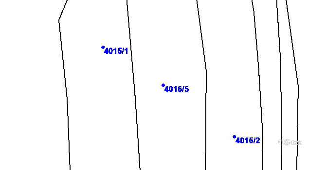 Parcela st. 4016/5 v KÚ Stonava, Katastrální mapa