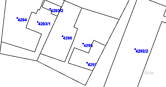 Parcela st. 4295 v KÚ Stonava, Katastrální mapa