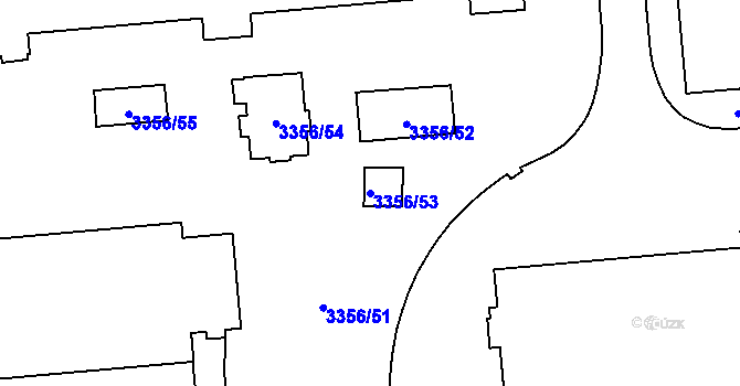Parcela st. 3356/53 v KÚ Stonava, Katastrální mapa