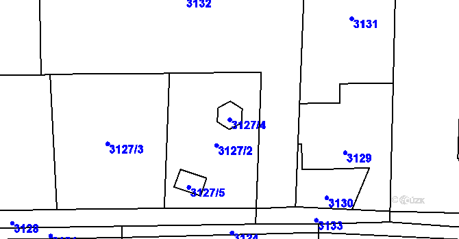 Parcela st. 3127/4 v KÚ Stonava, Katastrální mapa