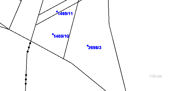 Parcela st. 2698/3 v KÚ Stonava, Katastrální mapa