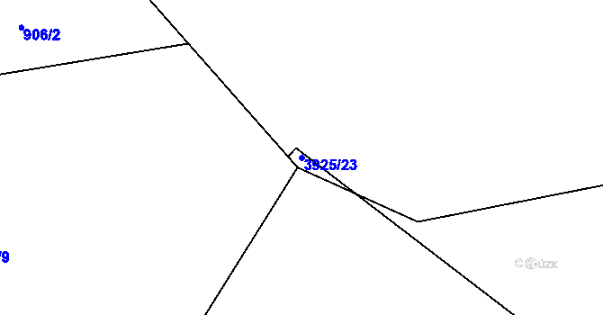Parcela st. 3925/23 v KÚ Stonava, Katastrální mapa