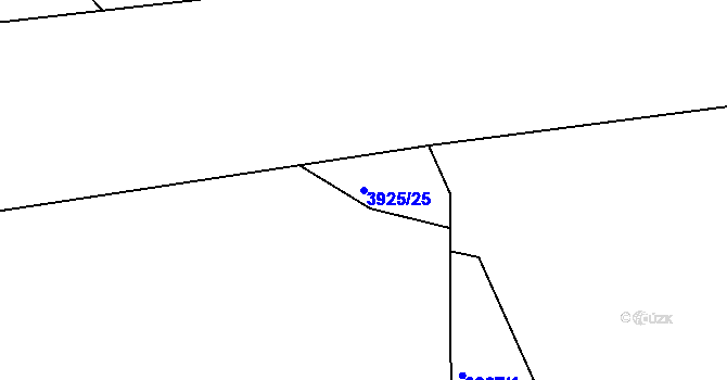 Parcela st. 3925/25 v KÚ Stonava, Katastrální mapa