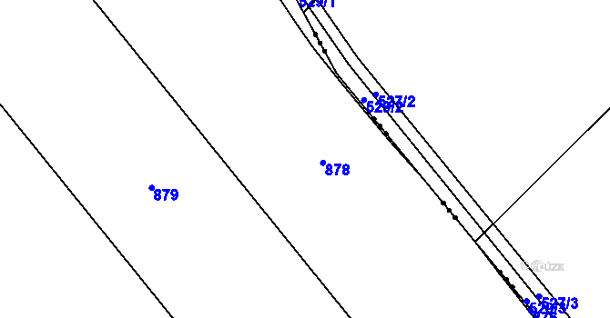 Parcela st. 168/18 v KÚ Stradonice u Nižboru, Katastrální mapa