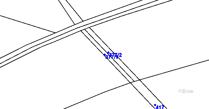 Parcela st. 377/1 v KÚ Stradouň, Katastrální mapa