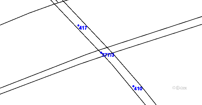 Parcela st. 377/3 v KÚ Stradouň, Katastrální mapa