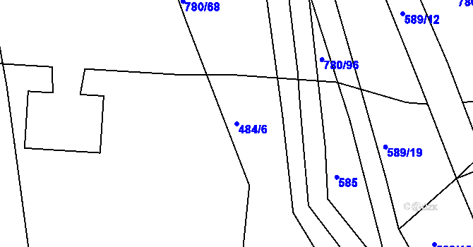Parcela st. 484/6 v KÚ Stradouň, Katastrální mapa