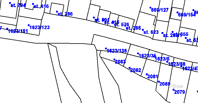 Parcela st. 667/24 v KÚ Strachotín, Katastrální mapa